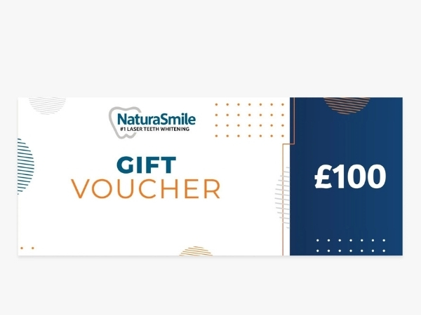 Mẫu voucher nha khoa với quà tặng dịch vụ tẩy trắng răng bằng laser hiện đại