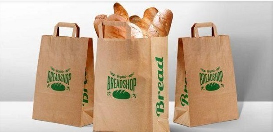 Mẫu túi giấy đựng bánh mì đơn giản, tính thẩm mỹ cao