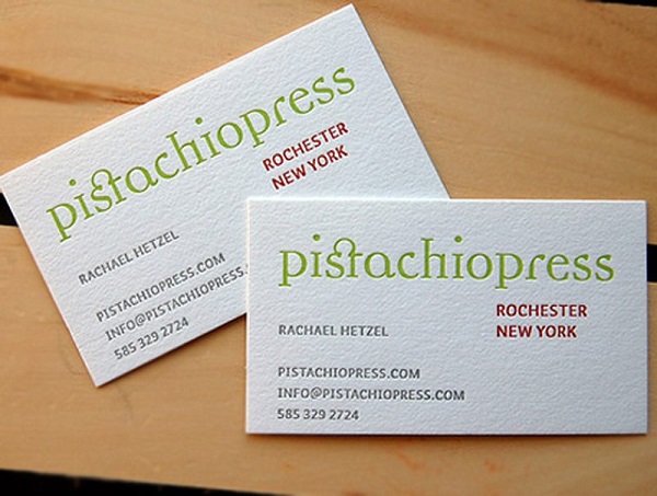 Name Card giấy mỹ thuật đơn giản