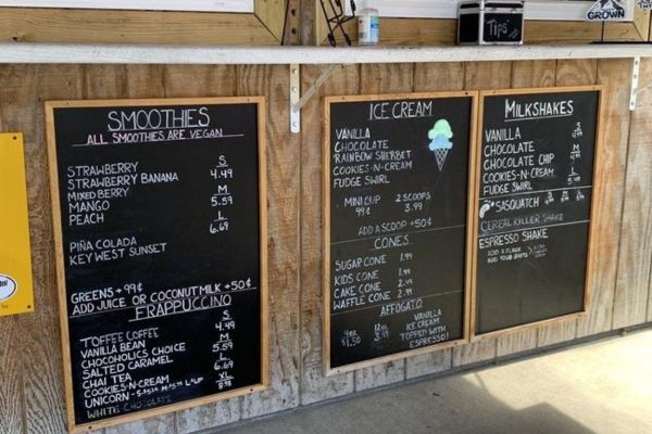 Menu thức uống theo phong cách Handwritten