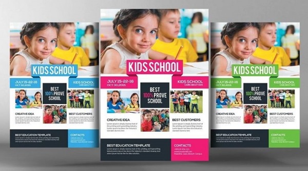 Mẫu tờ rơi quảng cáo dạy tiếng Anh kích thước giấy A5