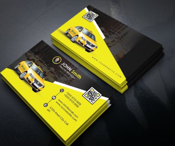 Cách ghi nội dung cho mẫu card visit taxi