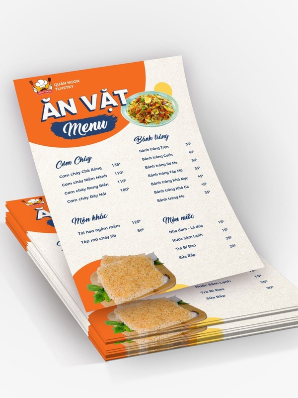 Mẫu menu Powerpoint dọc số 1