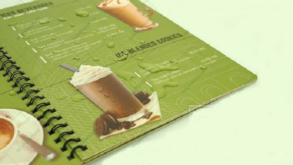 In menu nhựa giúp đảm bảo hình in rõ ràng, chuẩn nét