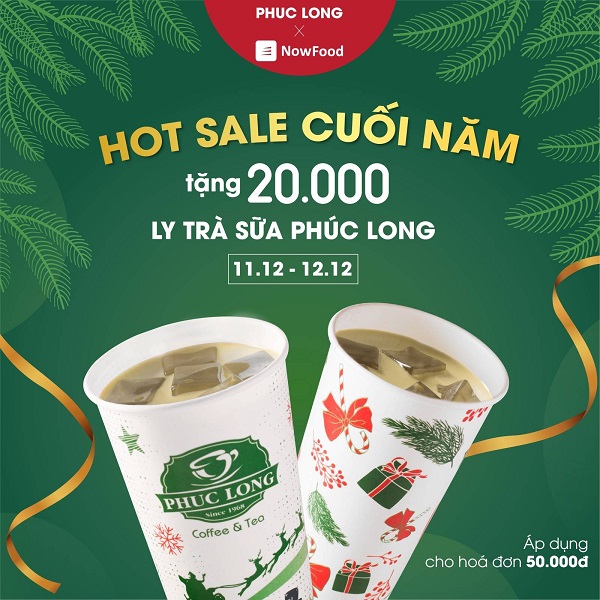 Mẫu poster quảng cáo trà sữa Phúc Long