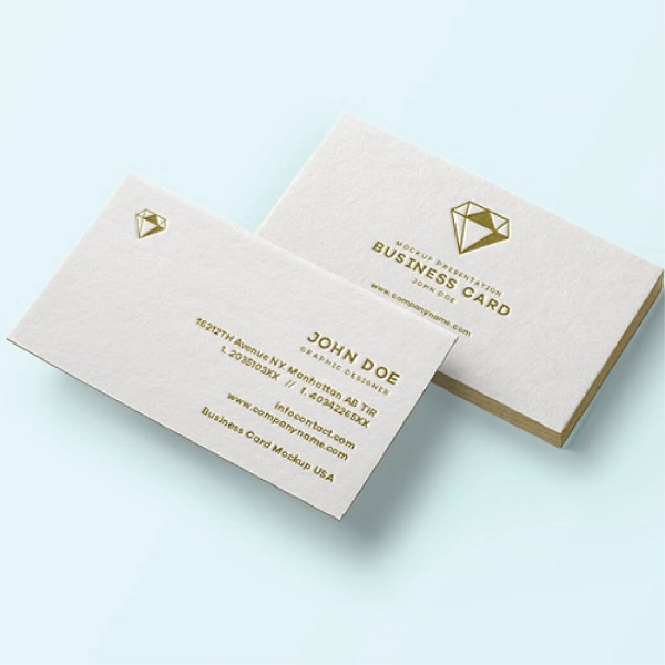 Mẫu danh thiếp ép kim đơn giản nhưng đẹp xuất sắc