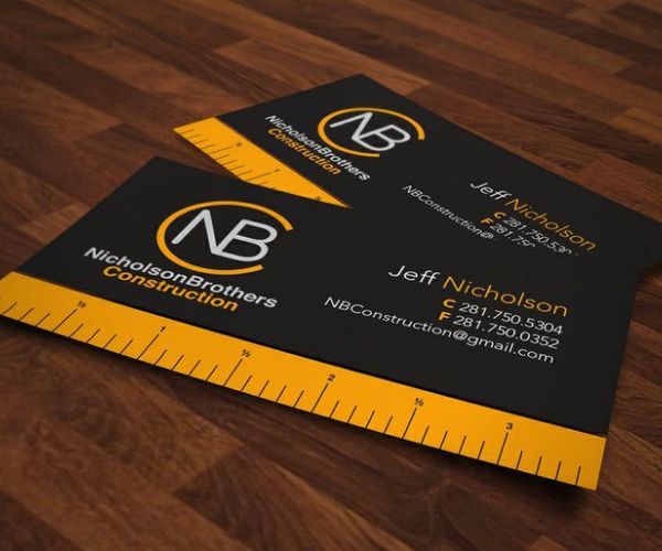 Card visit công ty ngành xây dựng