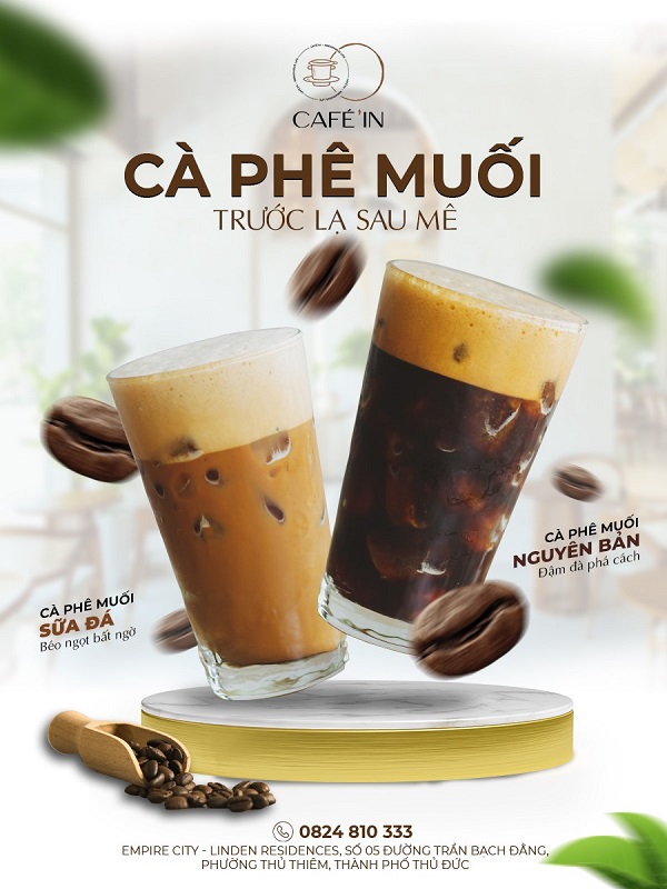 Mẫu Poster quảng cáo món mới của quán cafe