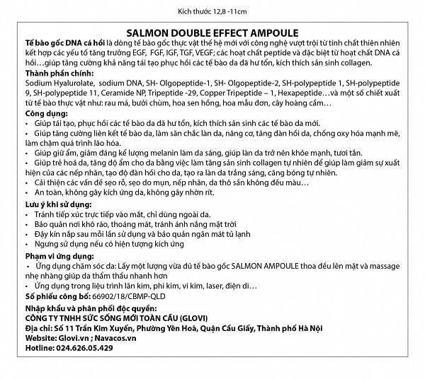 Tem phụ sản phẩm thể hiện thông tin sản phẩm rõ ràng