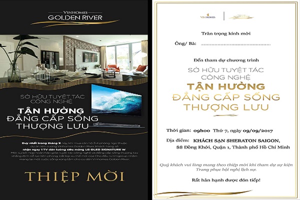 Mẫu thiệp mời sang trọng