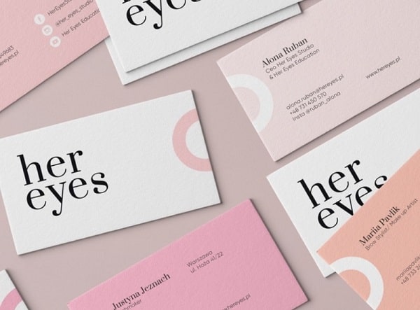 Card visit giám đốc màu pastel