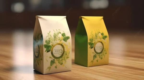 Mẫu túi giấy đựng trà có thiết kế bắt mắt