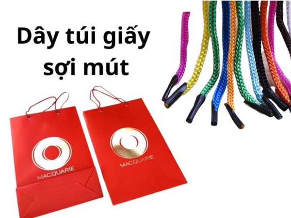 Mẫu túi giấy dây sợi mút
