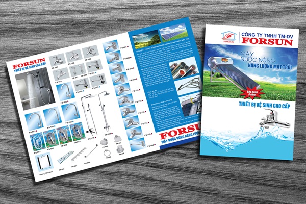Mẫu tờ rơi giới thiệu thiết bị vệ sinh cao cấp kích thước A3