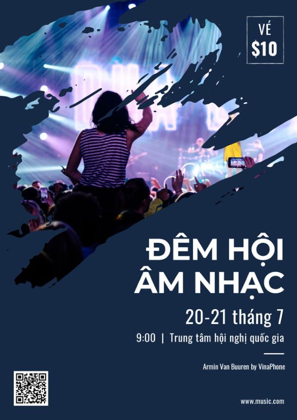 Poster sự kiện âm nhạc cá tính