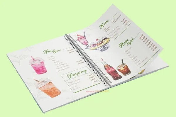 Menu chất liệu giấy