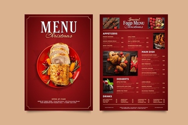 Menu giấy nhựa thích hợp cho các dịp đặc biệt