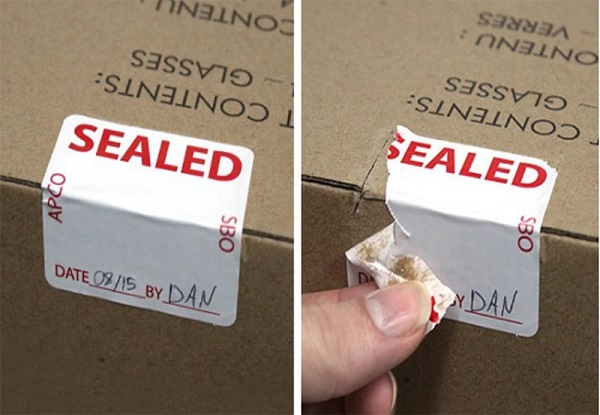 Mẫu tem vỡ niêm phong hàng hóa, sản phẩm