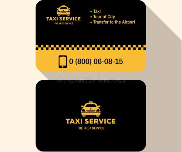 Mẫu card visit taxi