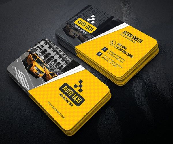 Mẫu card visit cho thuê xe du lịch