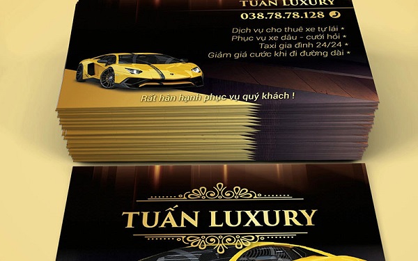 &nbsp;&nbsp;Mẫu card visit dành cho xe du lịch bắt mắt  &nbsp;