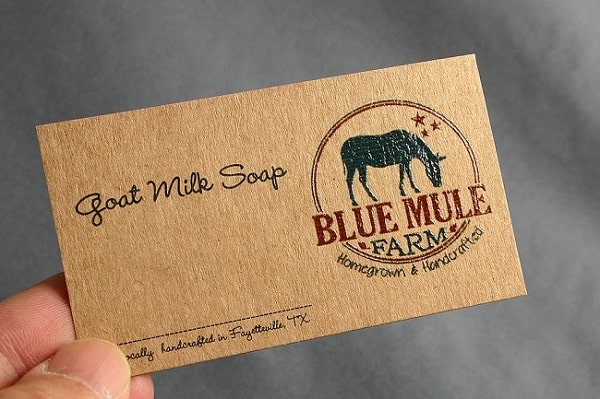 Mẫu in name card bằng giấy kraft đẹp, ấn tượng