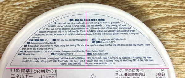 Mẫu tem phụ phô mai 