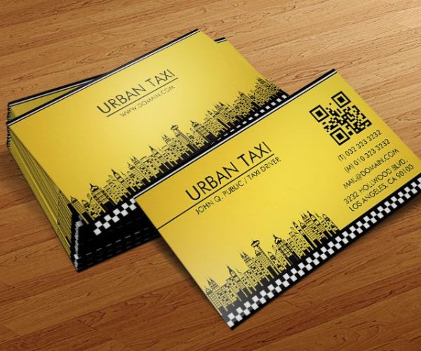 Mẫu card visit taxi gia đình