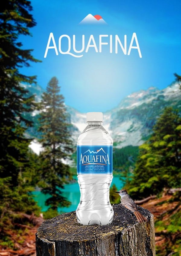 Poster mang giá trị xanh của Aquafina