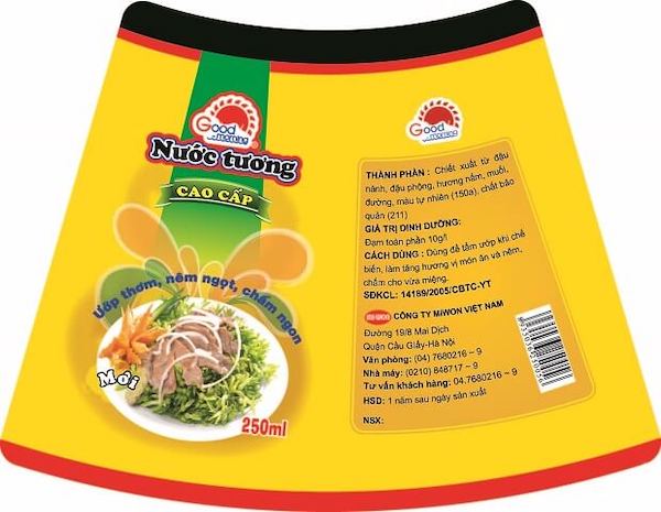 Mẫu tem nhãn nước tương