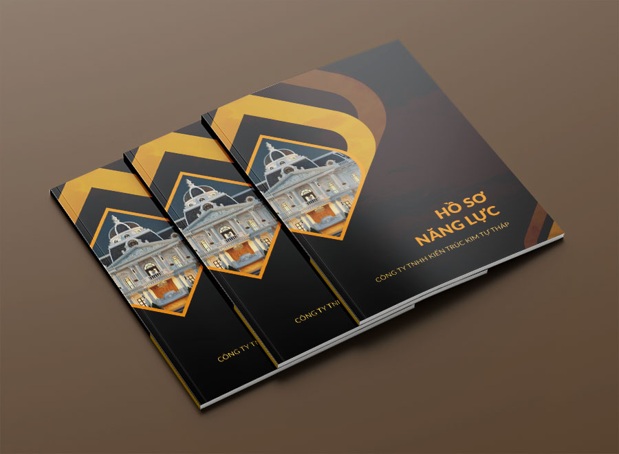 Mẫu hồ sơ năng lực với thiết kế sang trọng