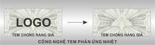 Tem chống giả kiểm tra bằng công nghệ nhiệt