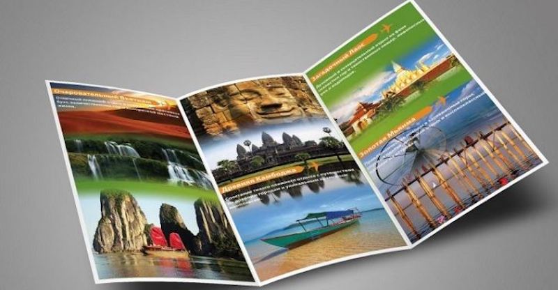 Mẫu Brochure trình bày thông tin về địa điểm cụ thể