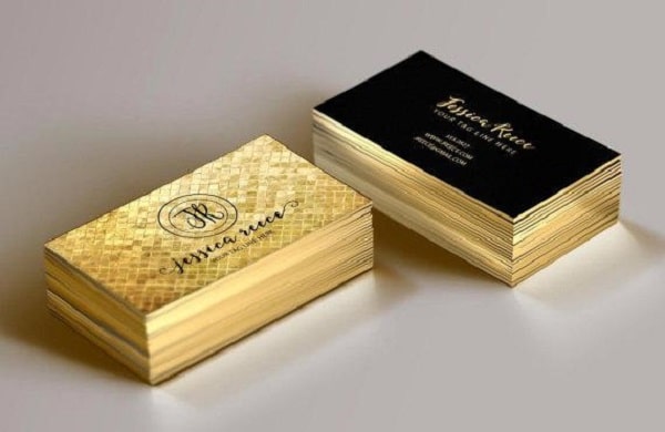 Card visit giám đốc viền vàng gold
