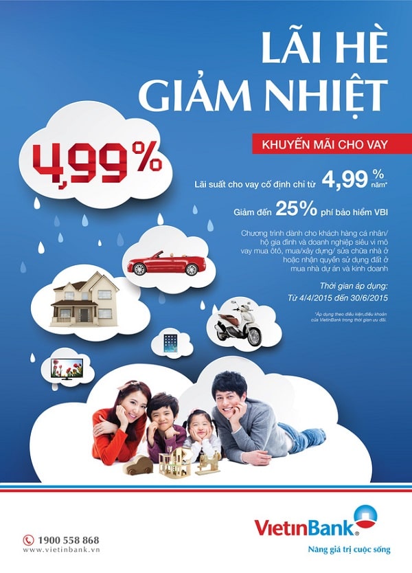 Mẫu tờ rơi cho vay của ngân hàng VietinBank