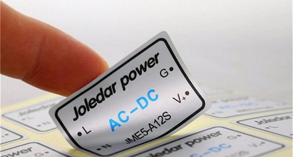 Mẫu tem vỡ niêm phong chất liệu bạc