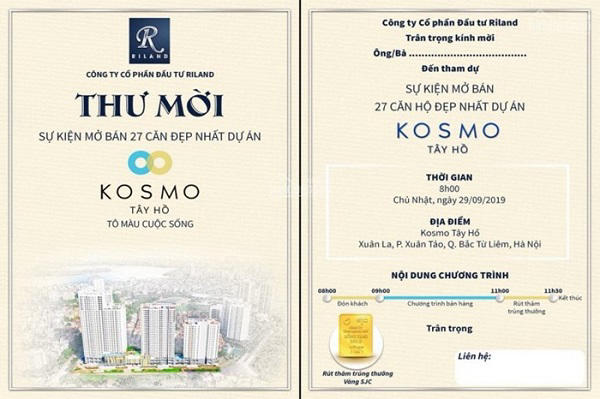 Mẫu thiệp mời thiết kế sang trọng 