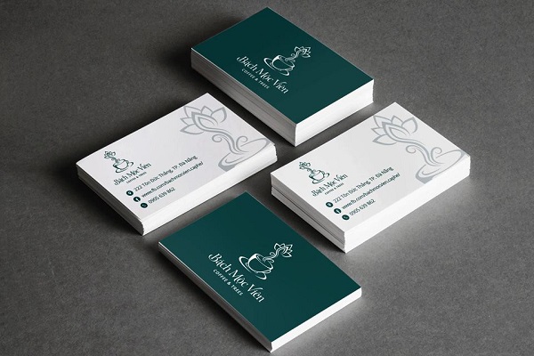 Mẫu card visit kích thước ngang in hai mặt 