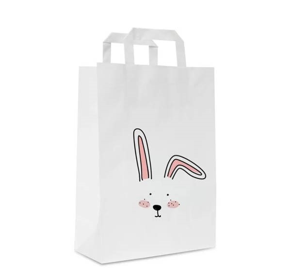 Túi kraft trắng in hình thỏ