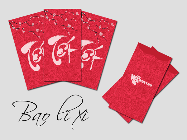 Kích thước bao lì xì bao nhiêu là phù hợp?