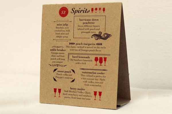 Menu đẹp, dễ dàng thiết kế và ấn tượng