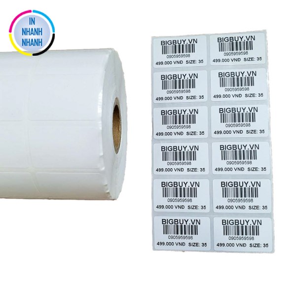 Mẫu in decal làm tem báo giá