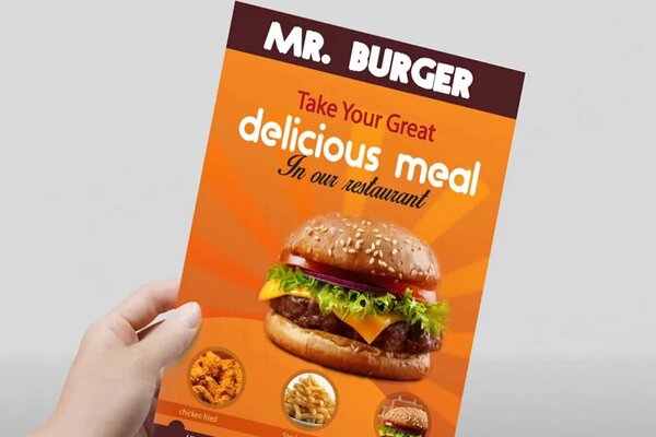 Tổng hợp những mẫu tờ rơi quảng cáo đồ ăn cho nhà hàng, quán ăn