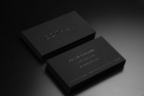 Mẫu danh thiếp ép kim thể hiện sự đẳng cấp