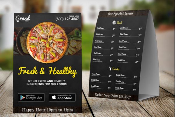 Sáng tạo menu để bàn dạng lịch