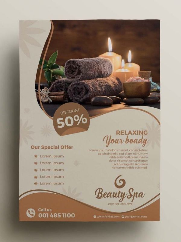 Mẫu tờ rơi tuyển dụng kỹ thuật viên Spa Chạm