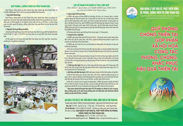 Mẫu tờ rơi phòng chống, khắc phục hậu quả thiên tai