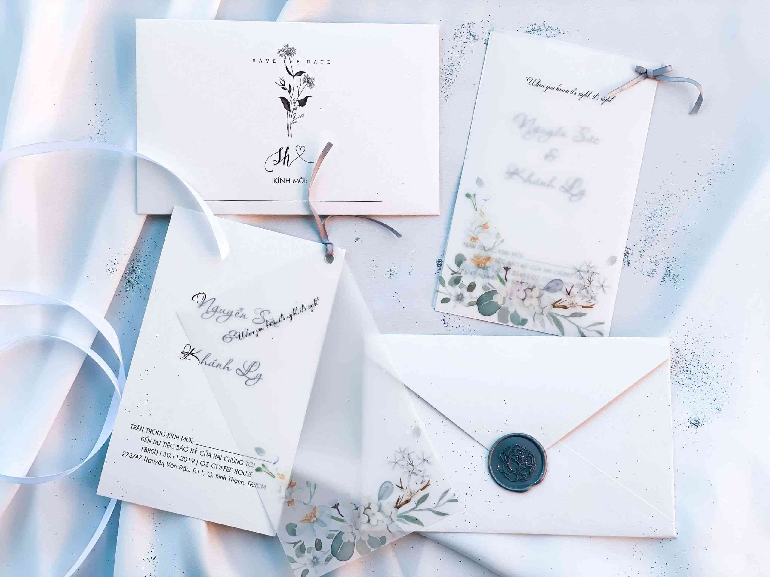 Thiệp cưới in đẹp, sử dụng chất lượng cao, giá cả phải chăng