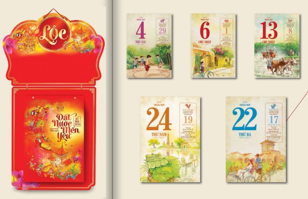 Lịch bloc chúc mừng năm mới