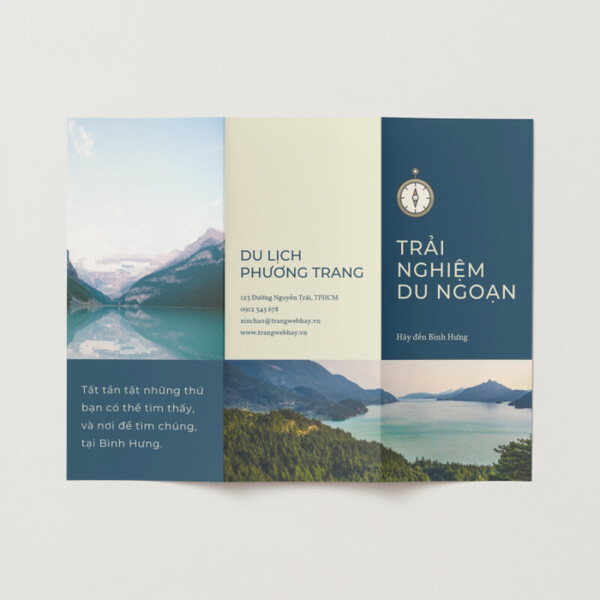 Mẫu tờ rơi thông tin cho công ty thiết kế nội thất